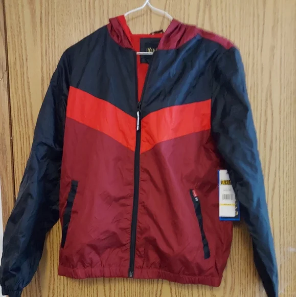 3/$25 NWT Youth Boys Size 14/16 IXTreme hoodie windbreaker Red&Black. - Picture 7 of 8